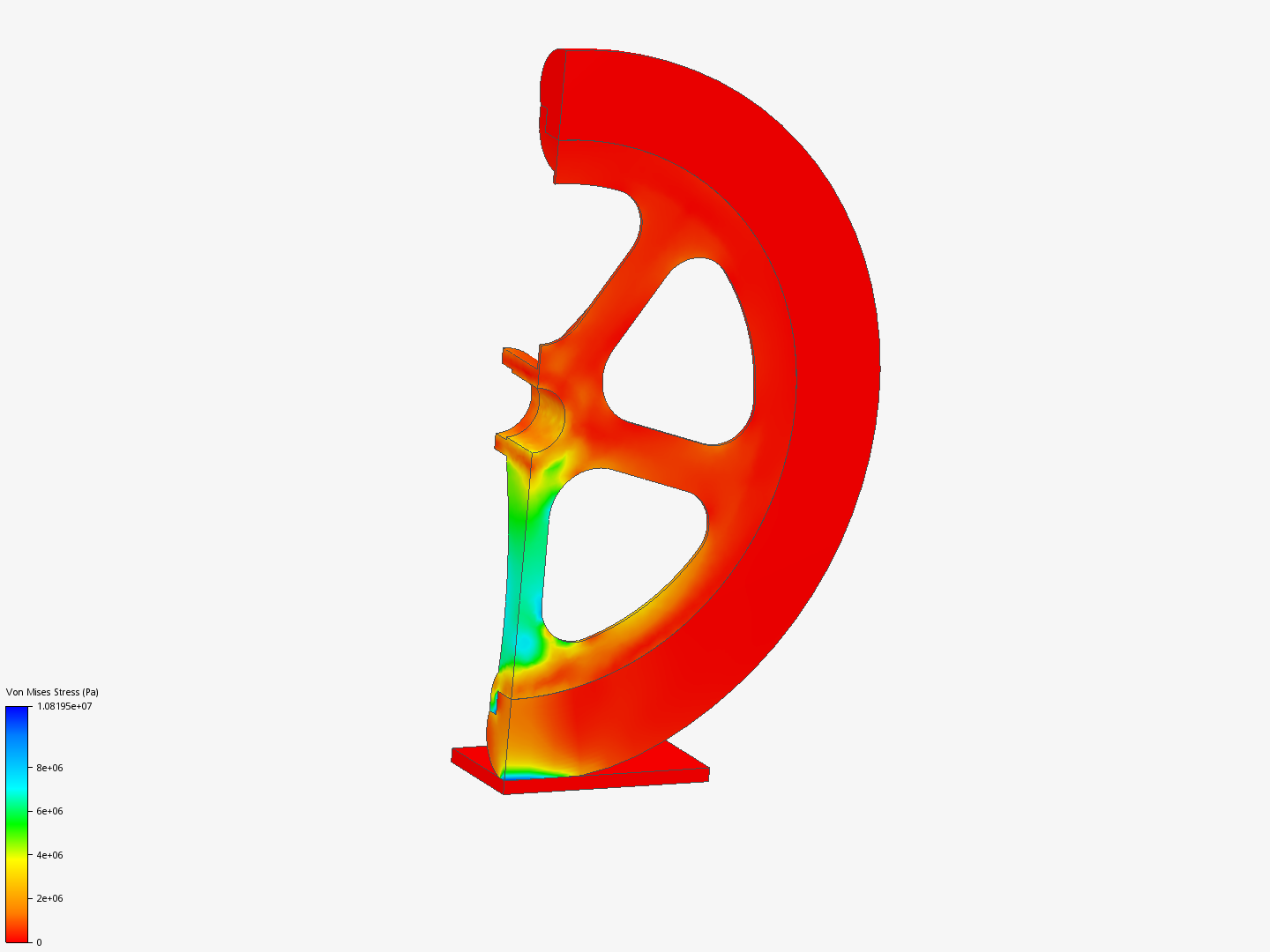 Tutorial: Nonlinear Analysis of a Wheel image