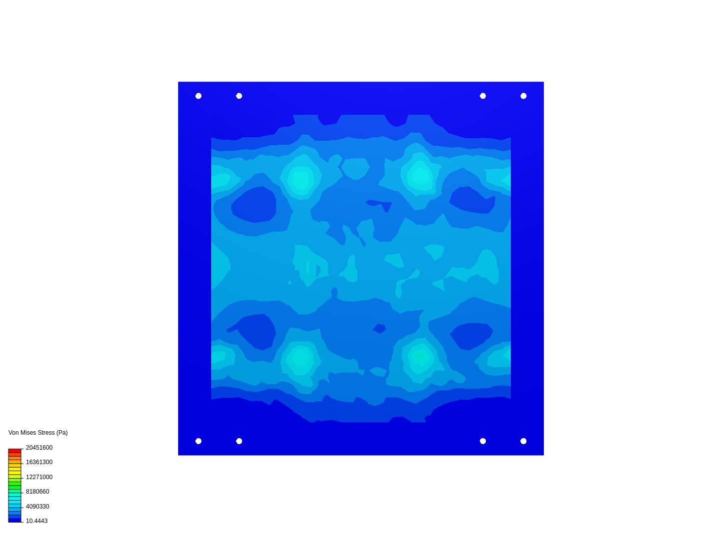 Rock block base FEA image