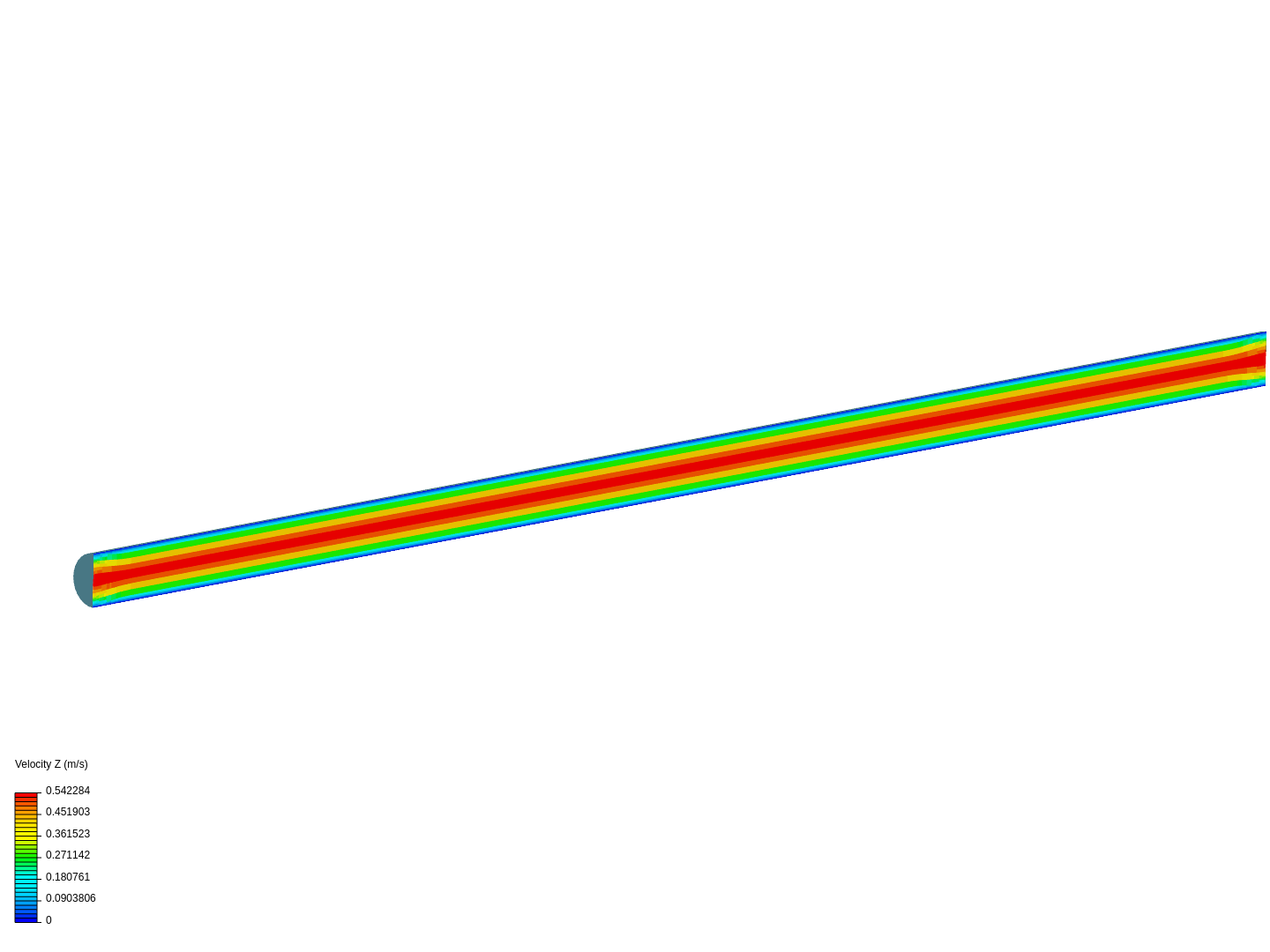 Laminar flow (air) in pipe image