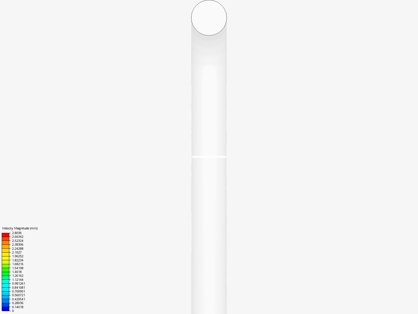 Round Duct flow Simulation image