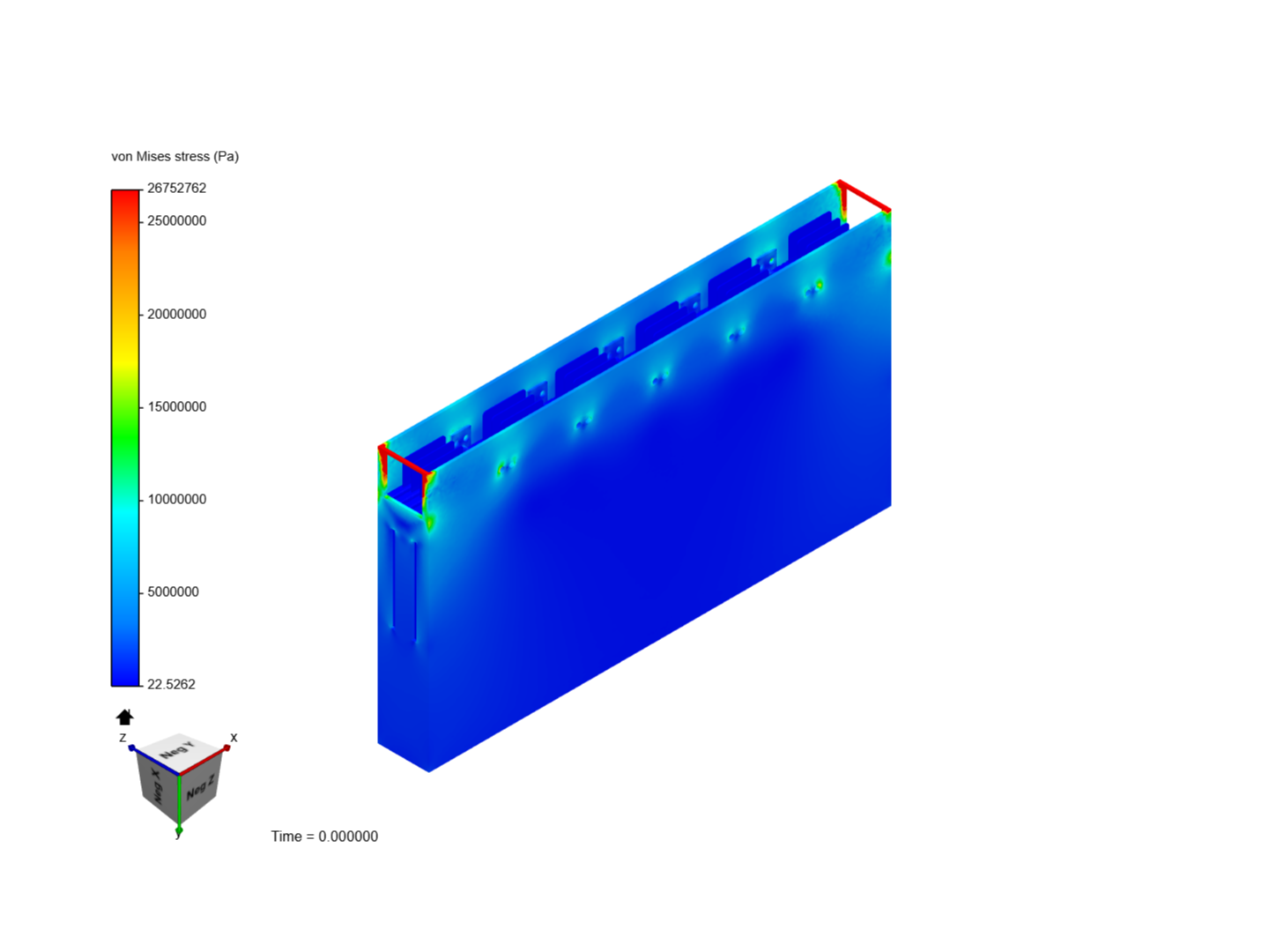 module vertical force fea image