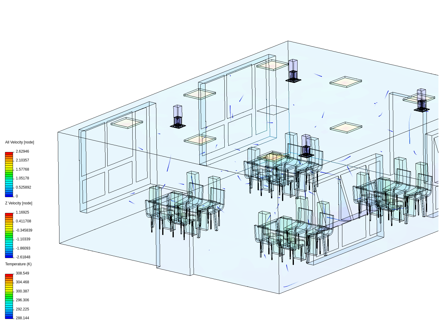 Air flow in a Room CFD Simulation image