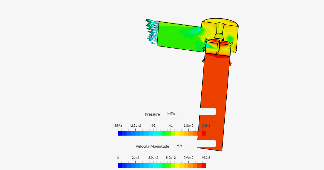 Tutorial: Fluid Flow Through a Valve image