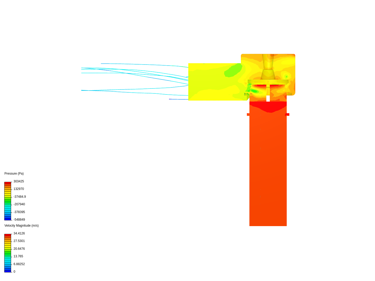 Tutorial: Fluid Flow Through a Valve image