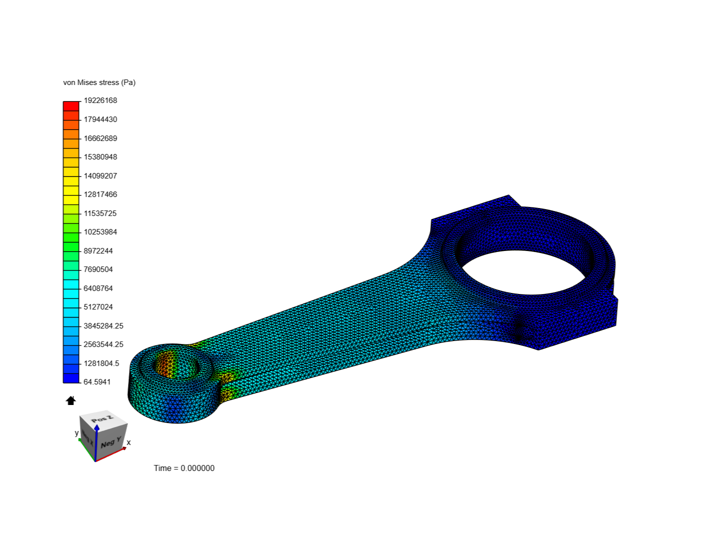 Tutorial 1: Connecting rod stress analysis image