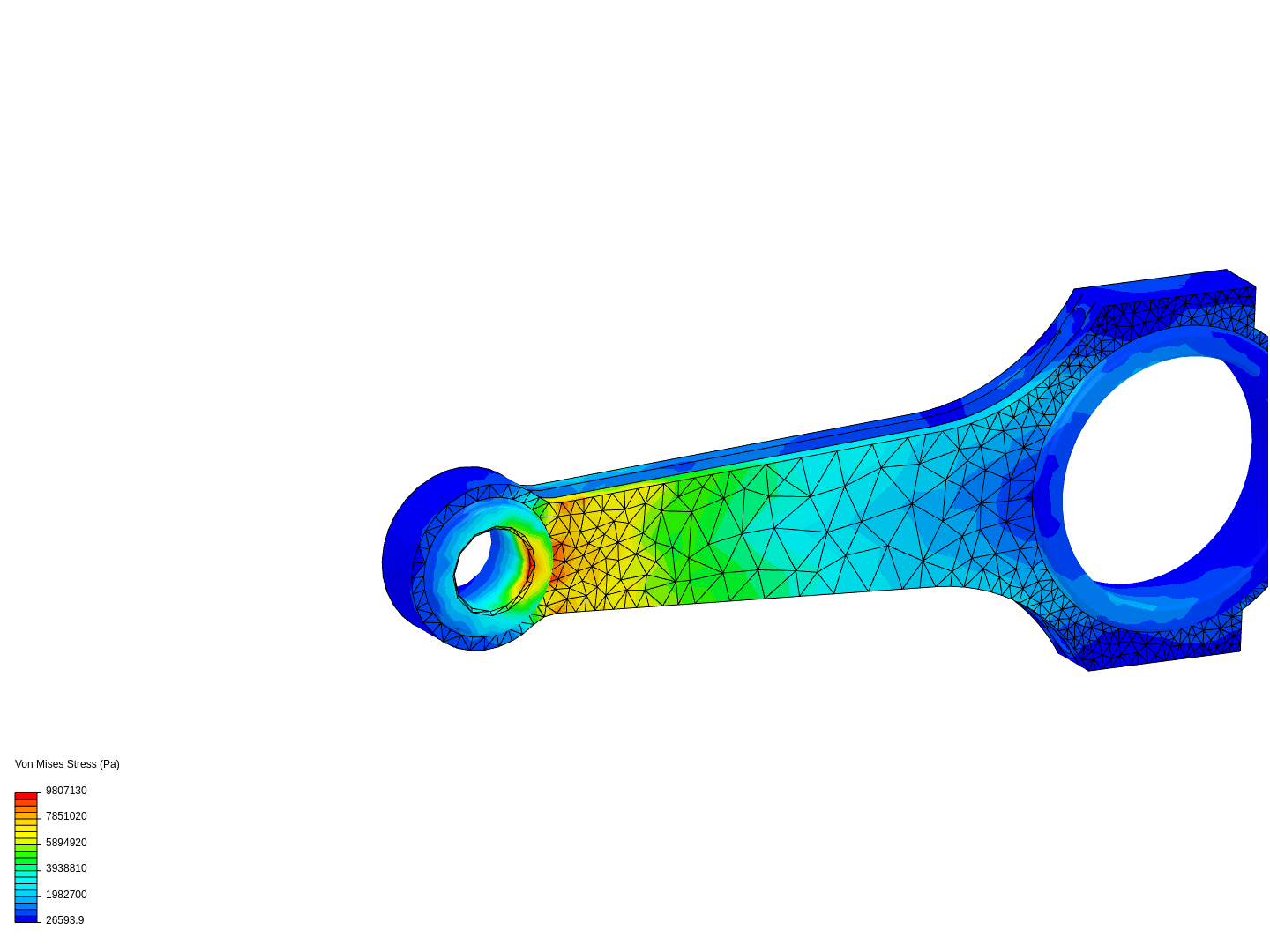 Tutorial 1: Connecting rod stress analysis image