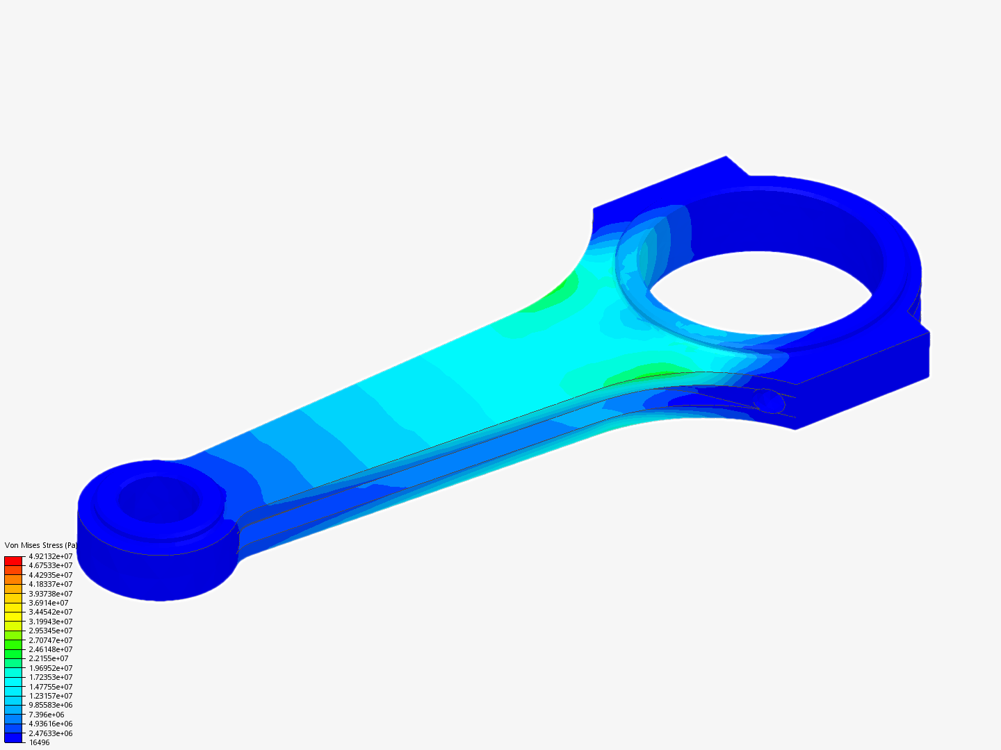 Tutorial 1: Connecting rod stress analysis image