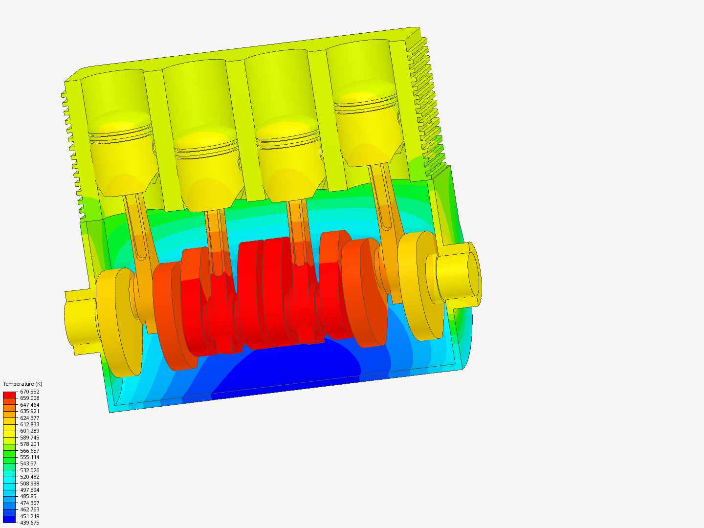 Heat simulation of IC engine image