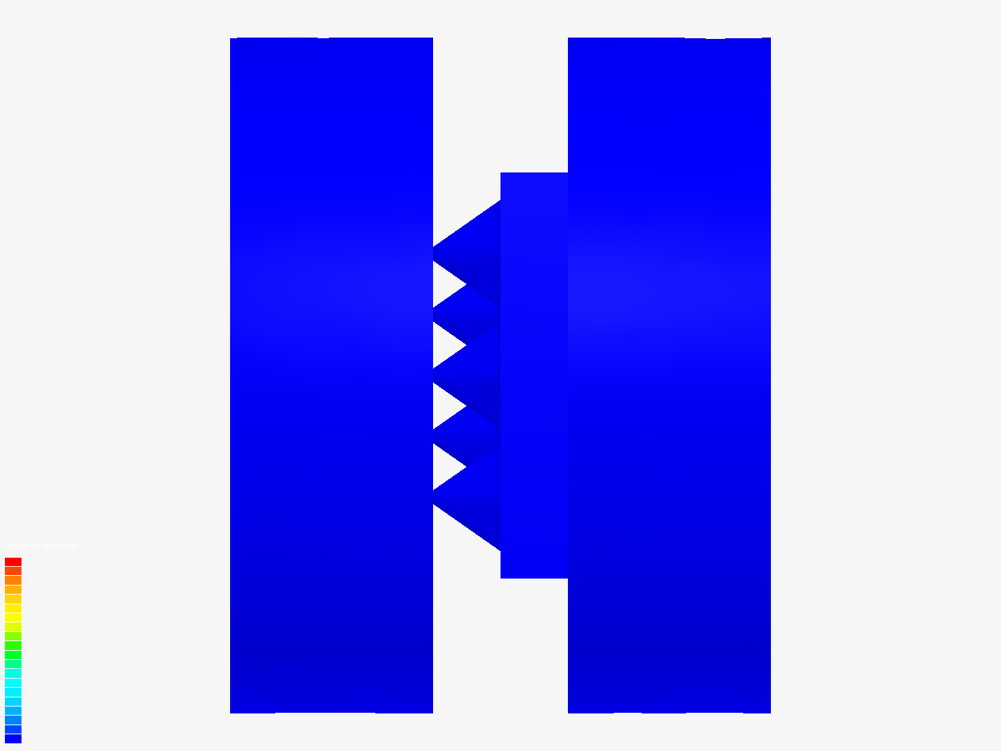 Displacement controlled uniaxial compression simulation image