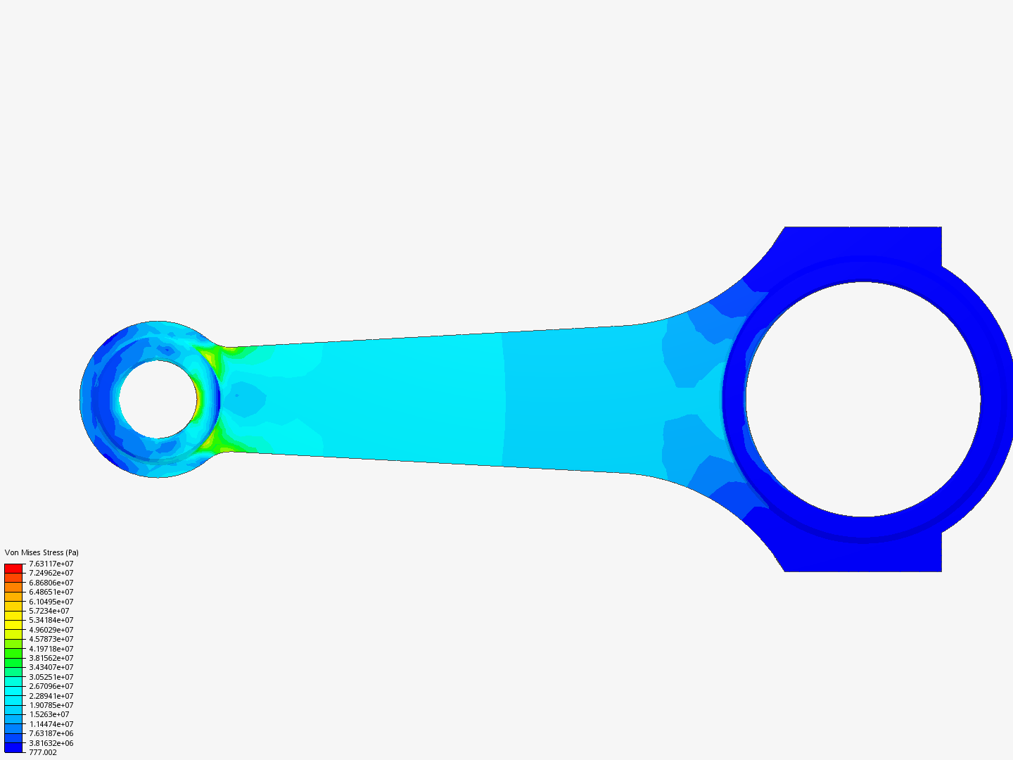 Tutorial 1: Connecting rod stress analysis image