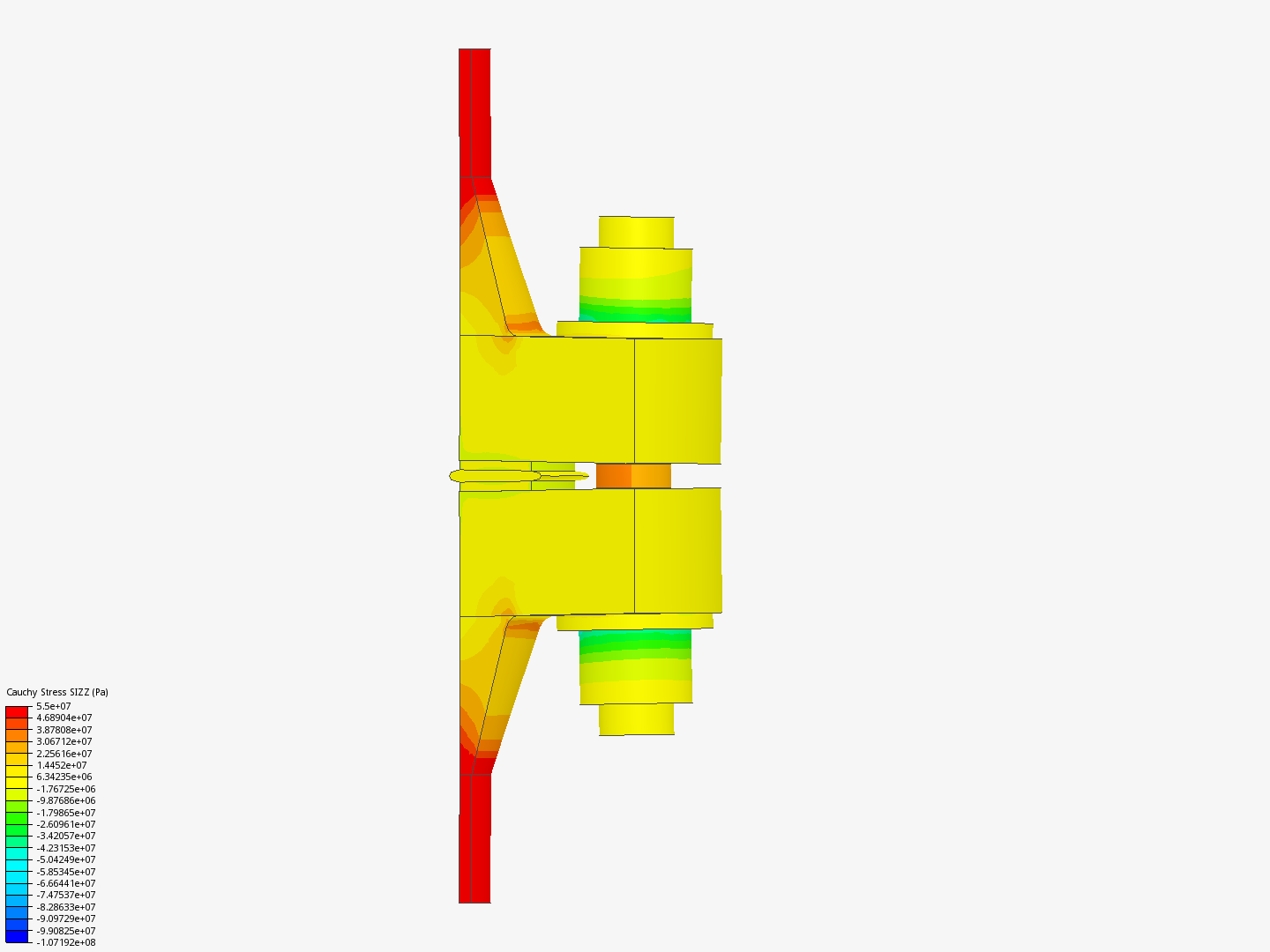 Validation Case: Flange Bolt Pretension - Rubber image