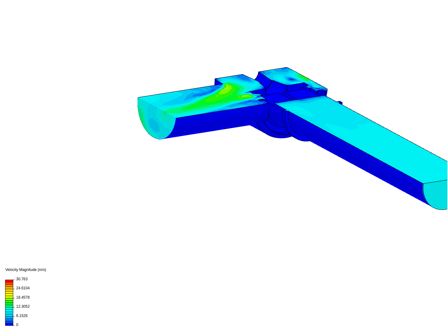 Tutorial: Fluid Flow Through a Valve image