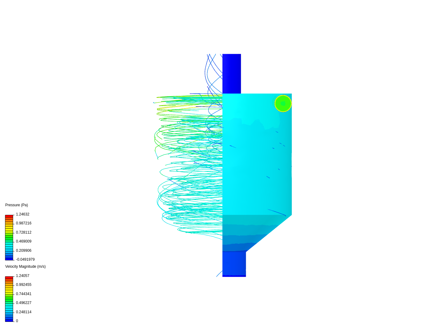 FLOW THROUGH A CYCLONE SEPARATOR image