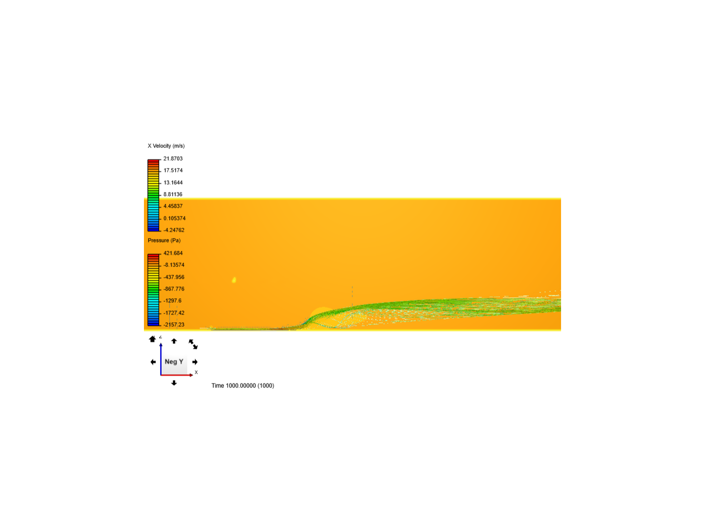 Under-tray flow cfd image