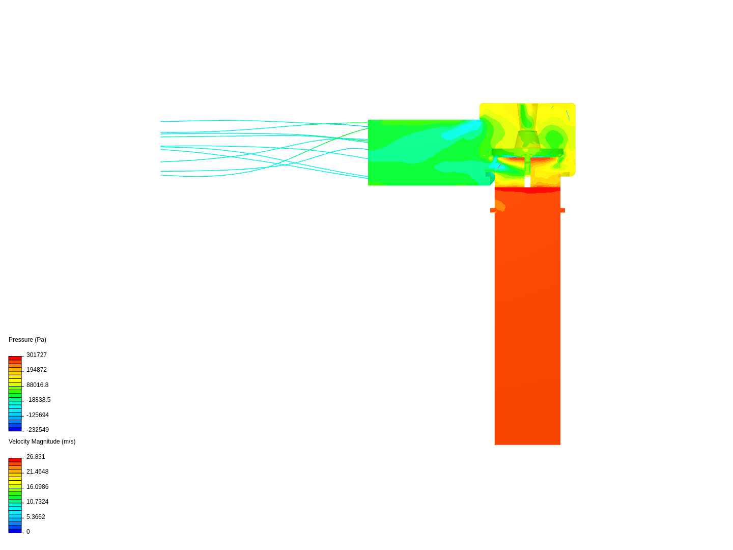 Tutorial: Fluid Flow Through a Valve image