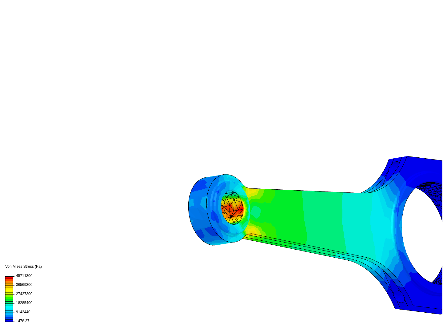 Tutorial 1: Connecting rod stress analysis image