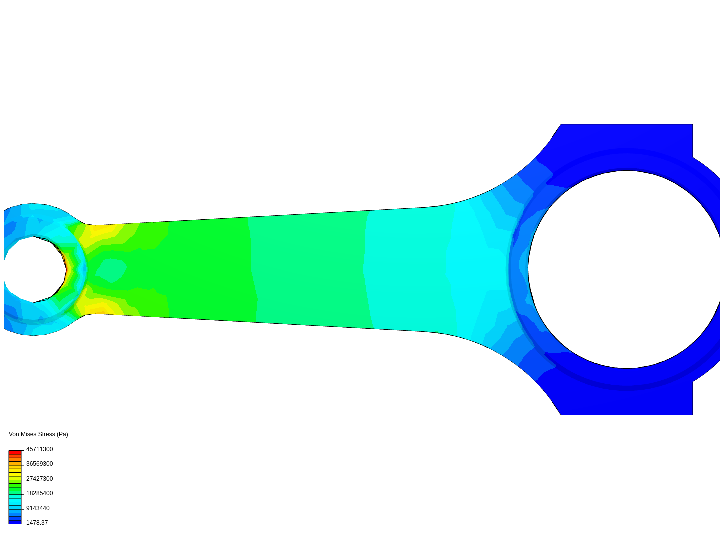 Tutorial 1: Connecting rod stress analysis image