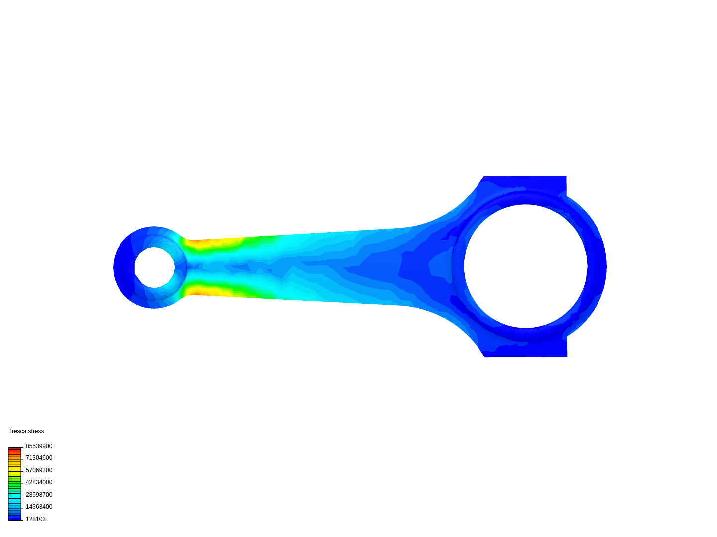 Tutorial 1: Connecting rod stress analysis image