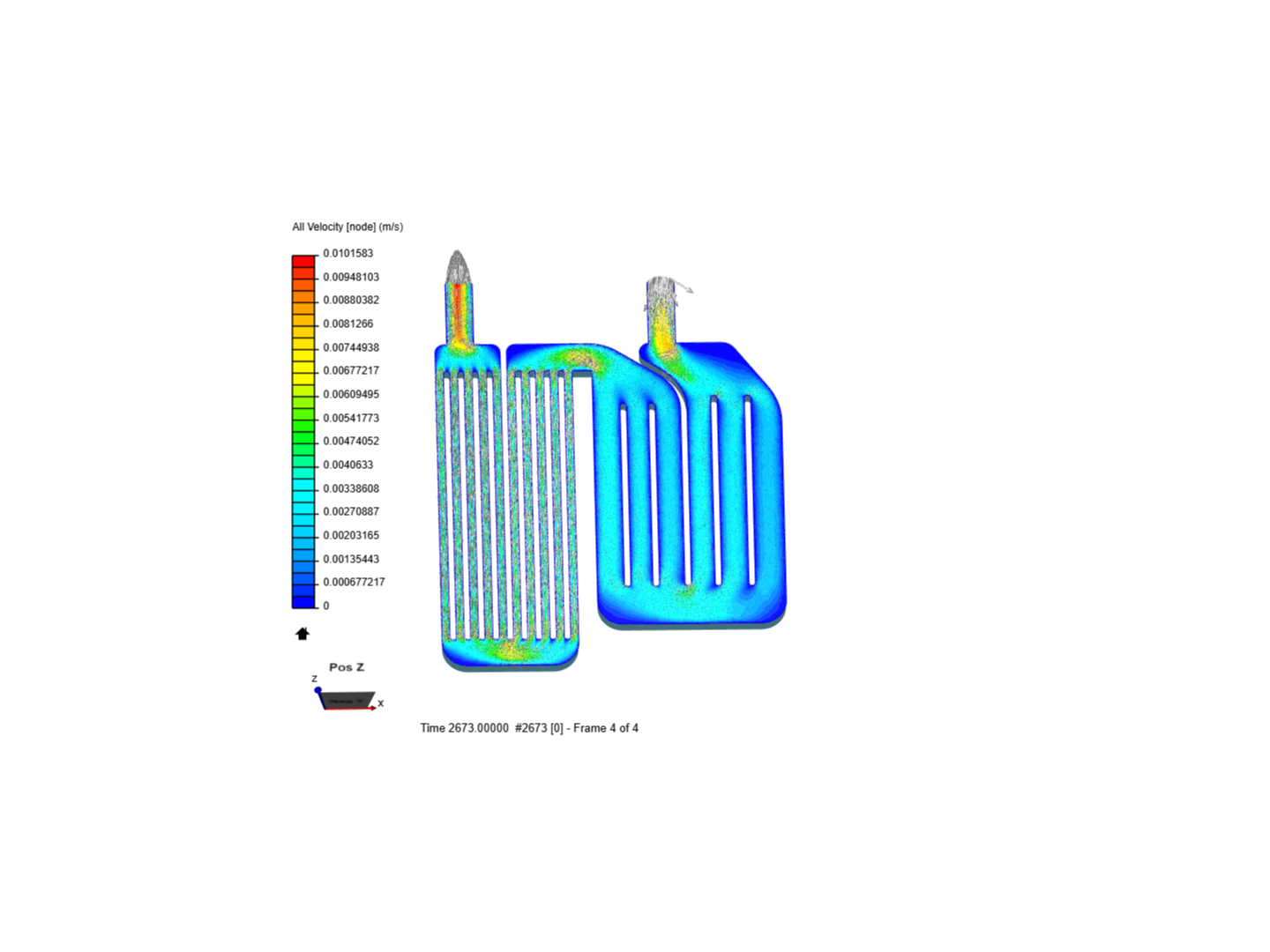 Controller cold plate CFD image