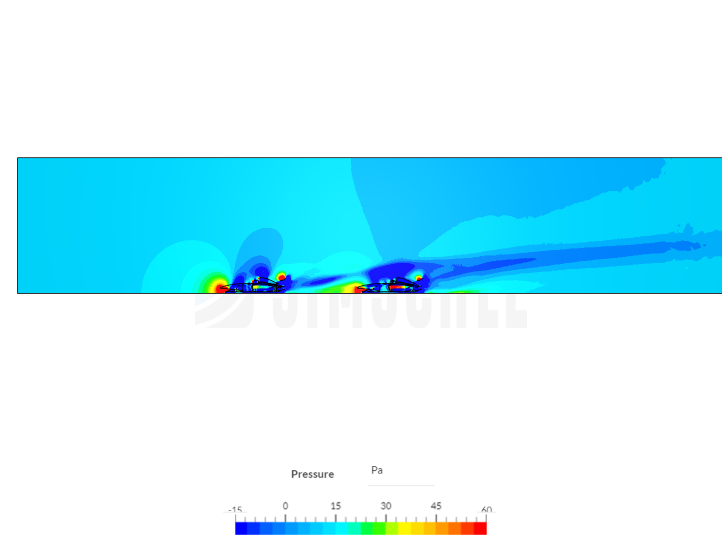 Slipstreaming in a race car image