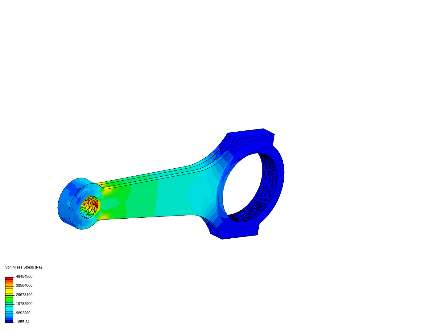 Tutorial 1: Connecting rod stress analysis image