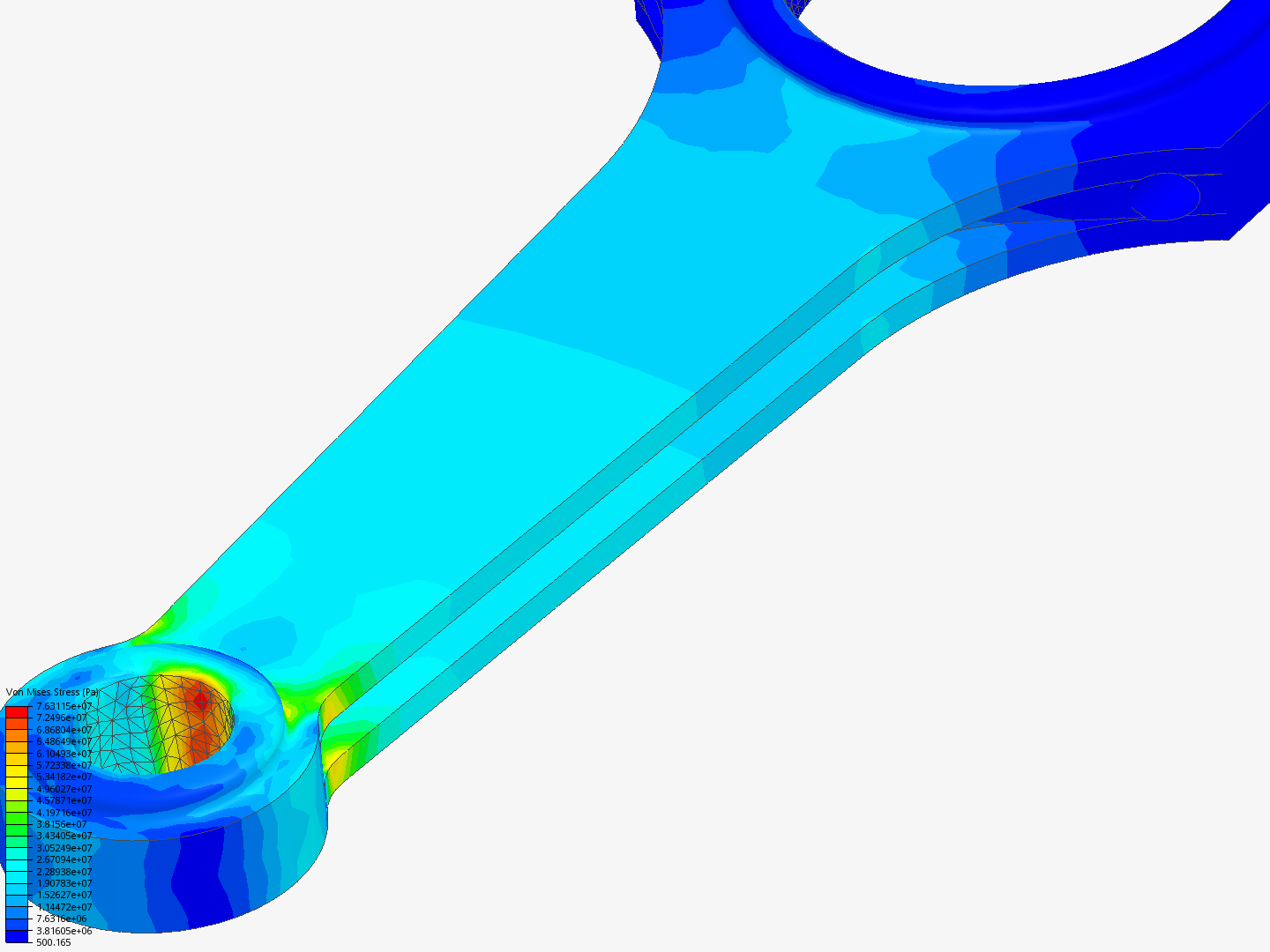 Tutorial 1: Connecting rod stress analysis image