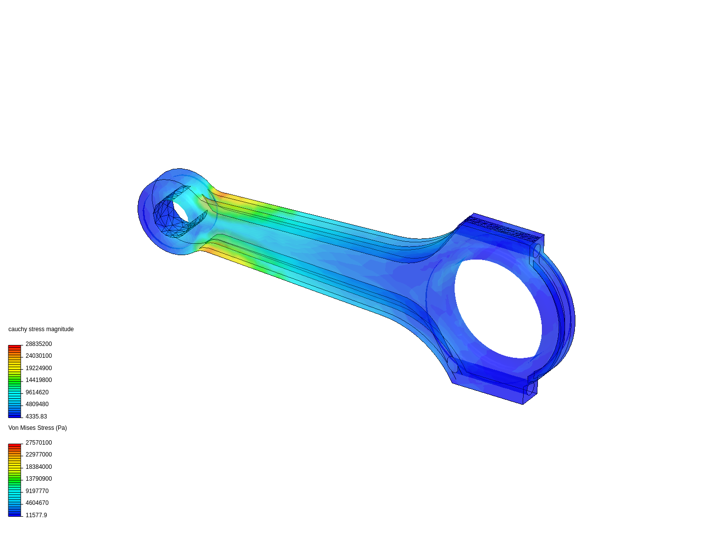 Tutorial 1: Connecting rod stress analysis image