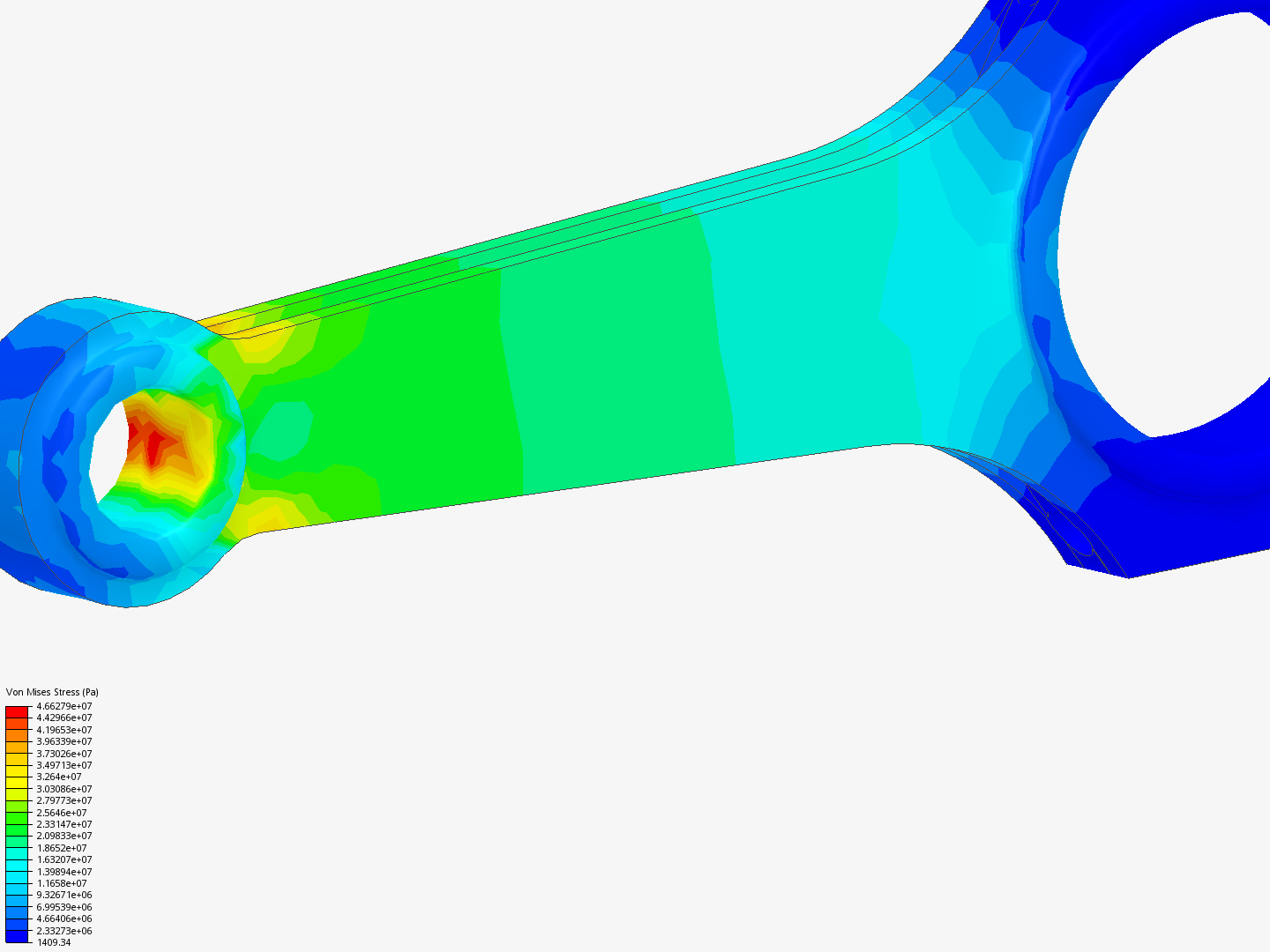 Tutorial 1: Connecting rod stress analysis image