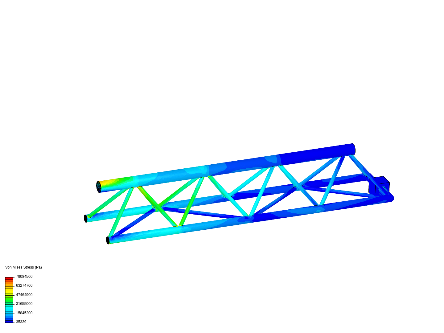 Tutorial - Linear static analysis of a crane image