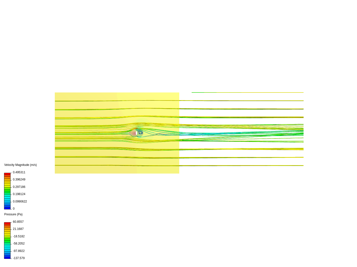 inclined cylinder - k-epsilon image