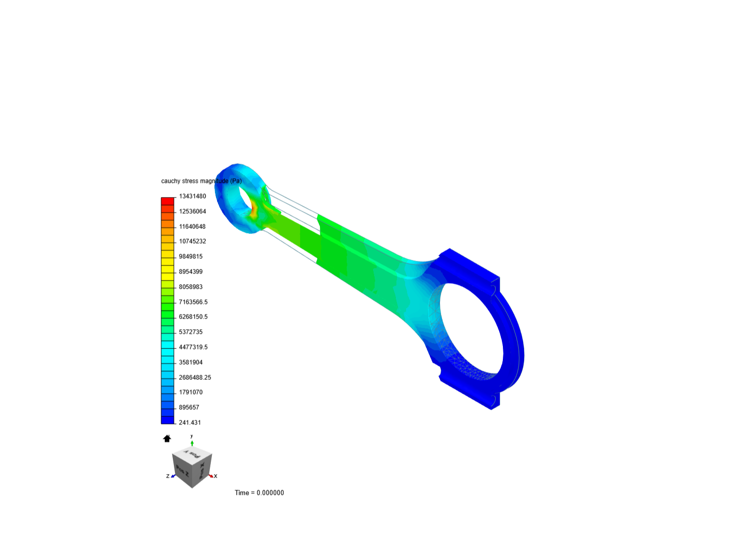 Tutorial 1: Connecting rod stress analysis image