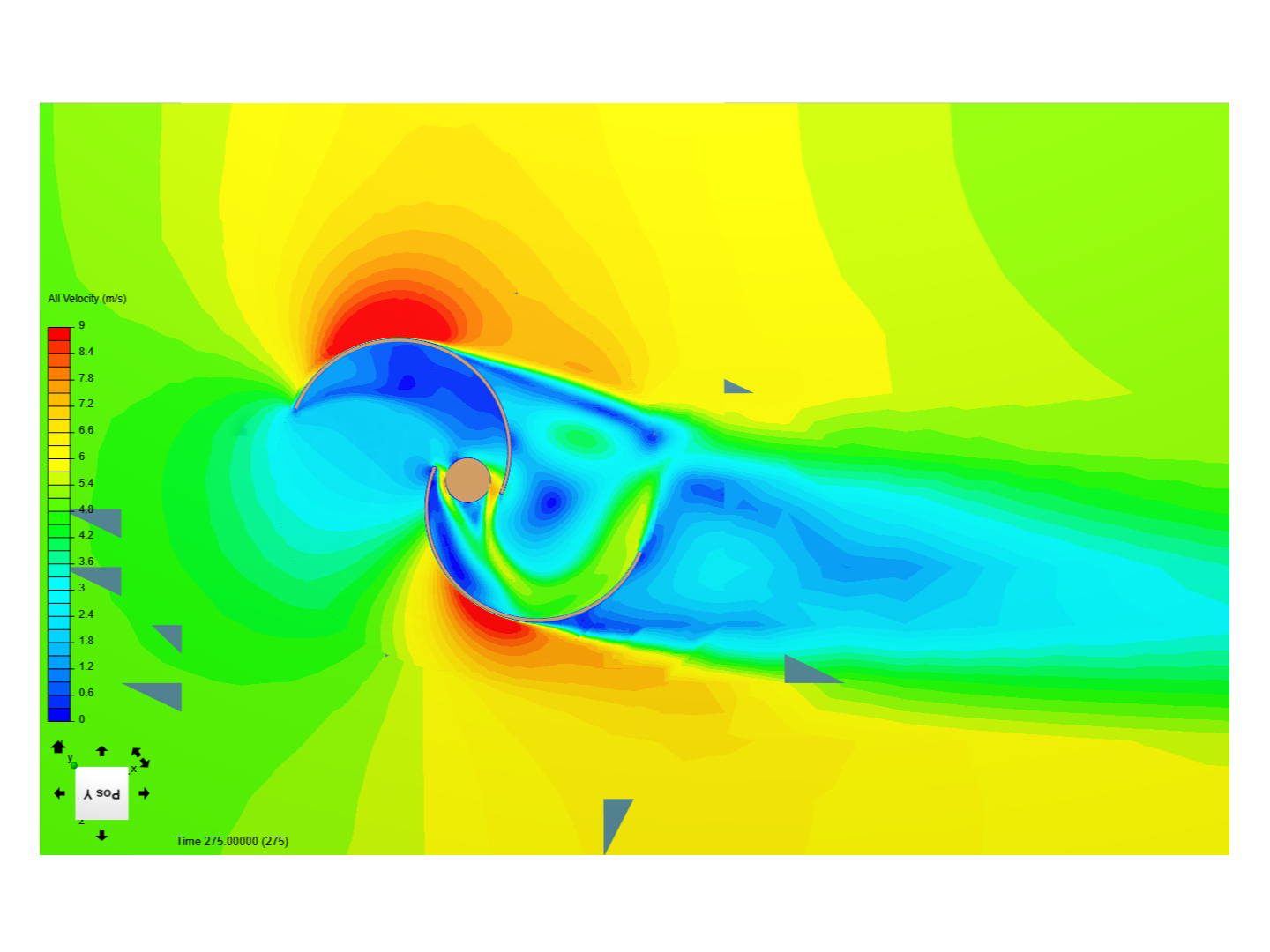 air flow through vertical wind turbine image