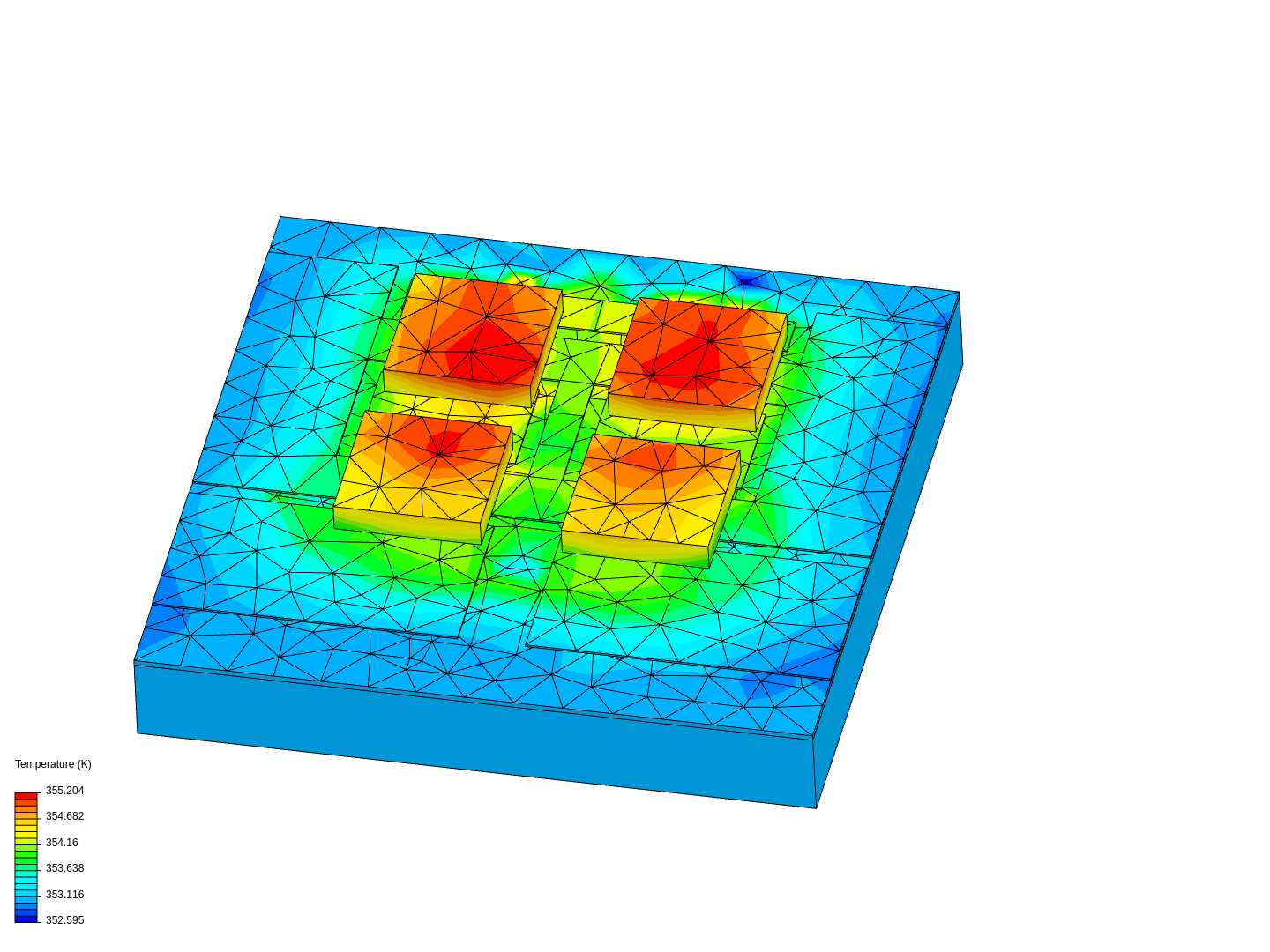 Led dialectric test image