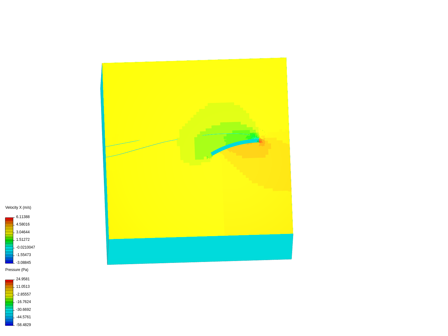 Pipe Curvature Section CFD image