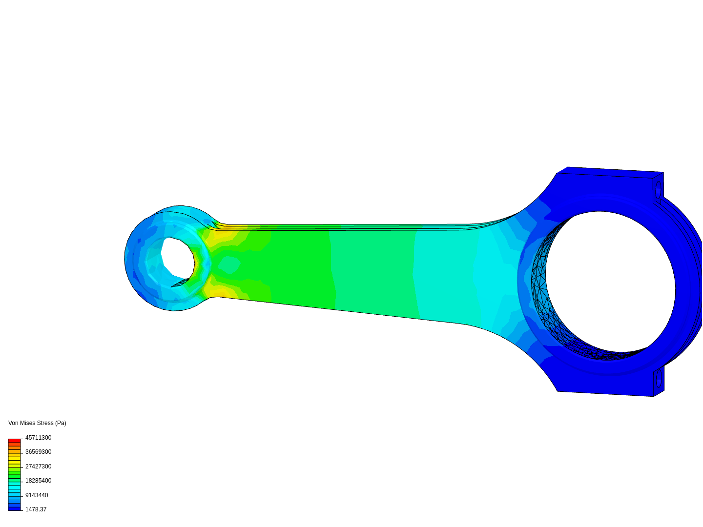 Tutorial 1: Connecting rod stress analysis image