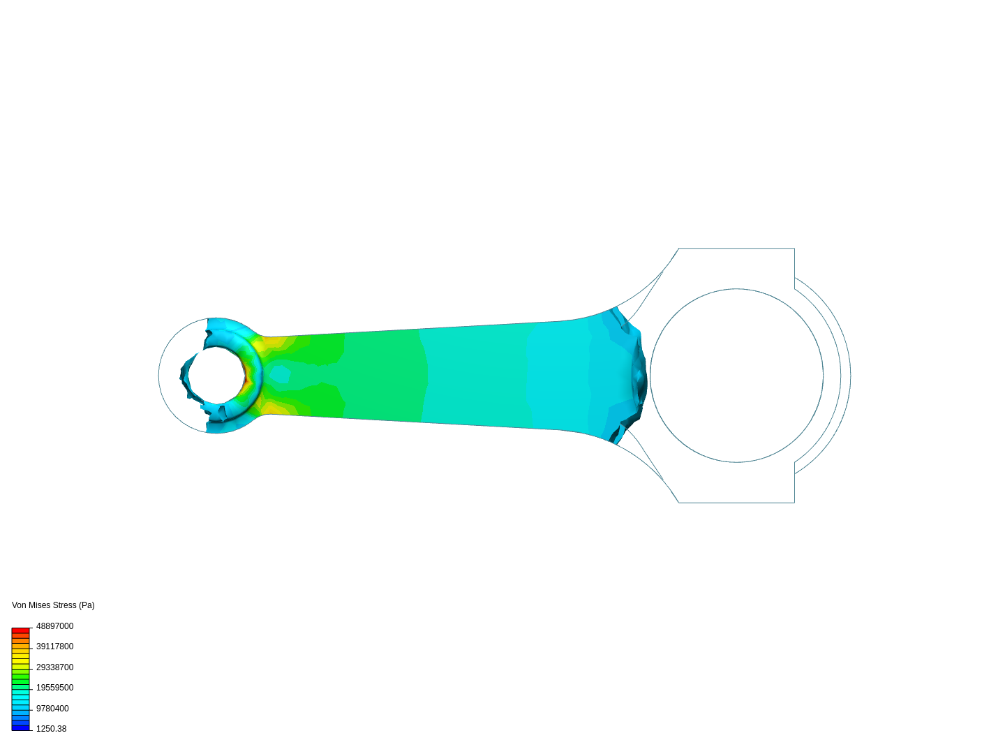 Tutorial 1: Connecting rod stress analysis image