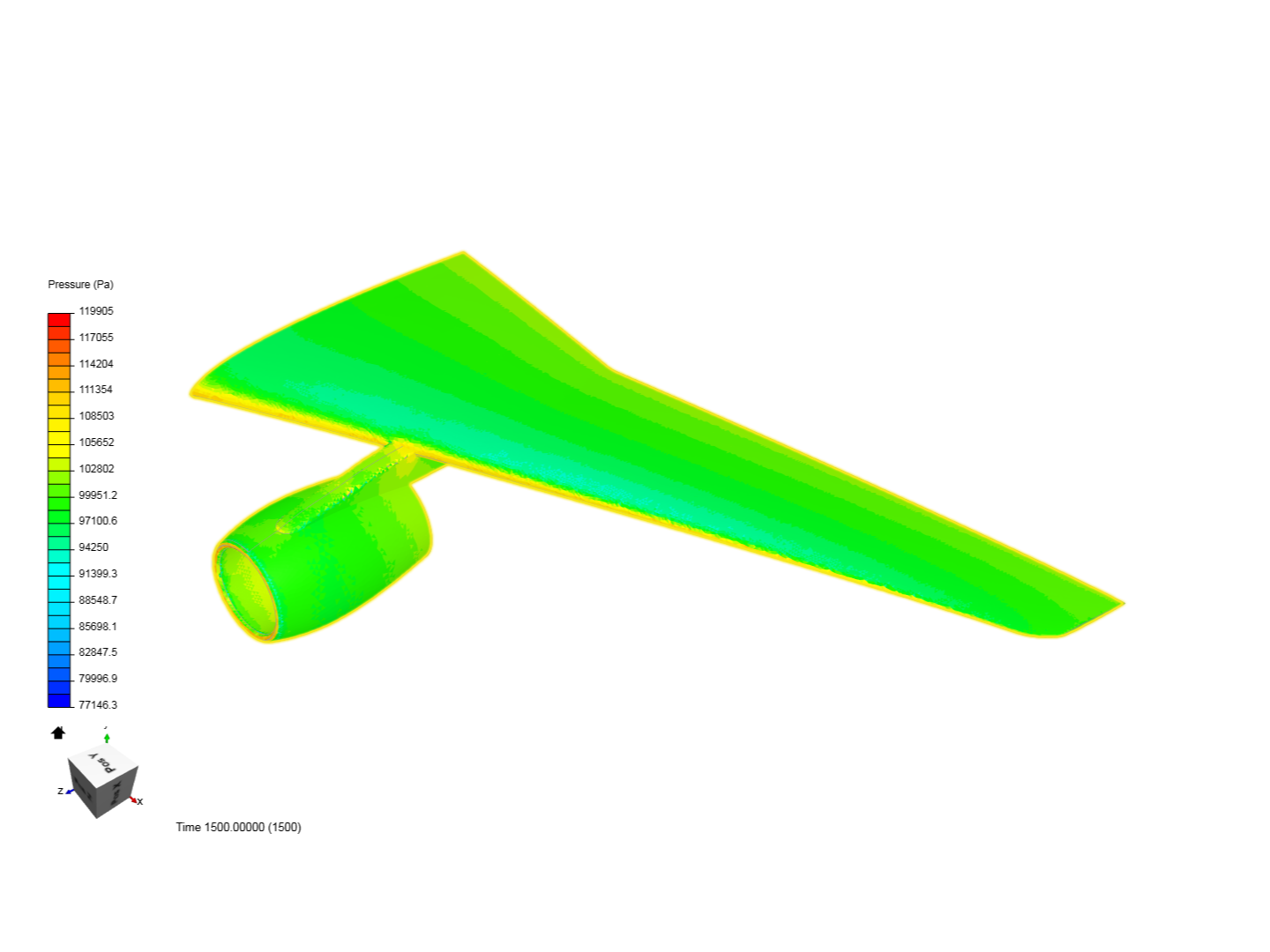 Tutorial: Compressible Flow Around a Wing image