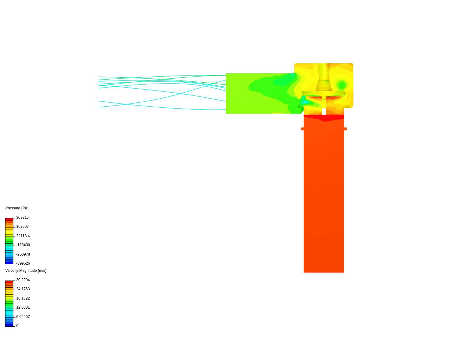 Tutorial: Fluid Flow Through a Valve image