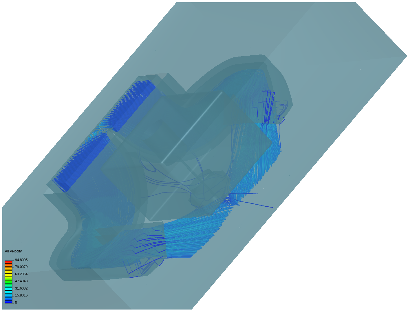 Fan duct CFD image