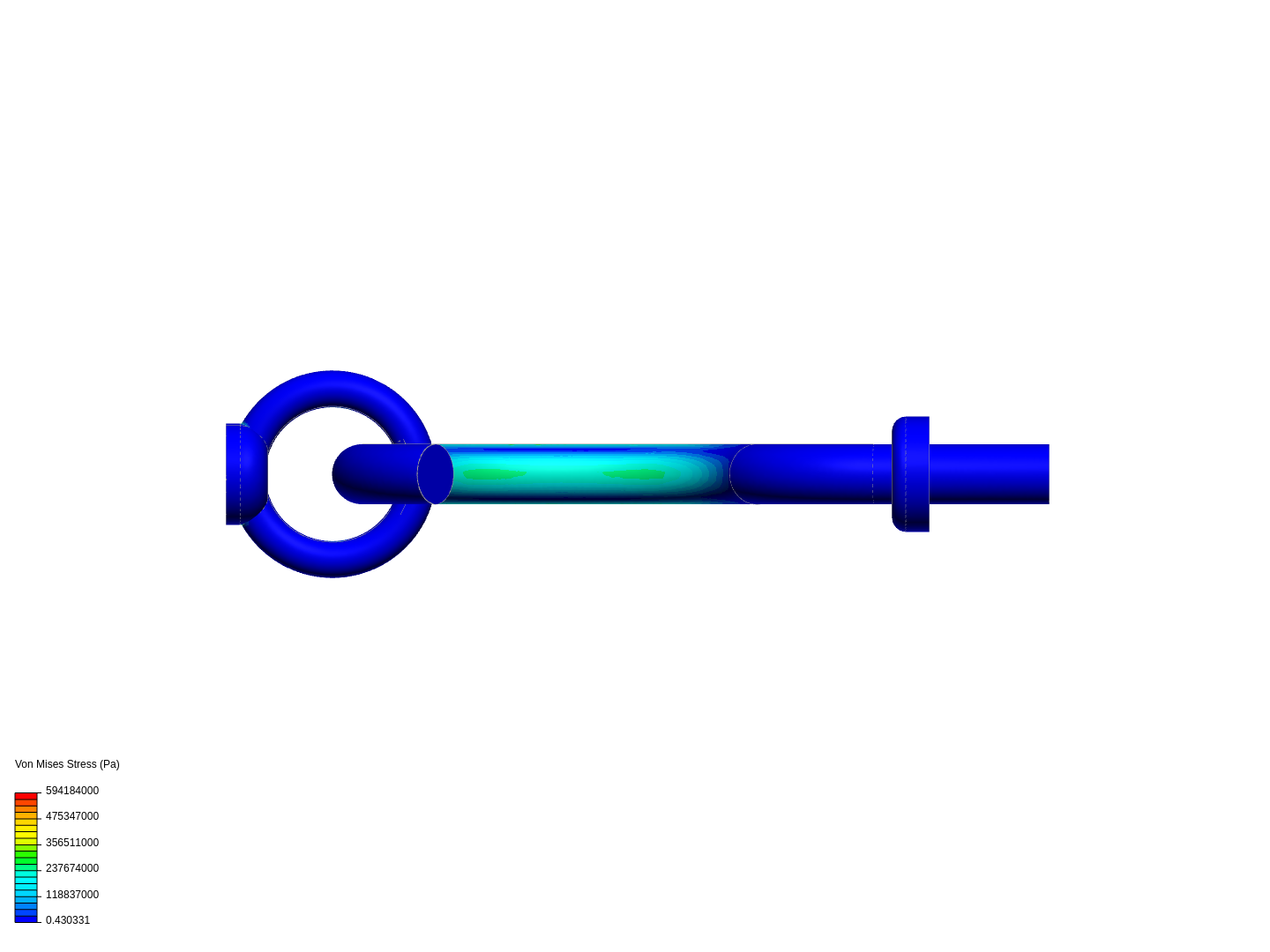 Crane hook elastoplastic analysis image