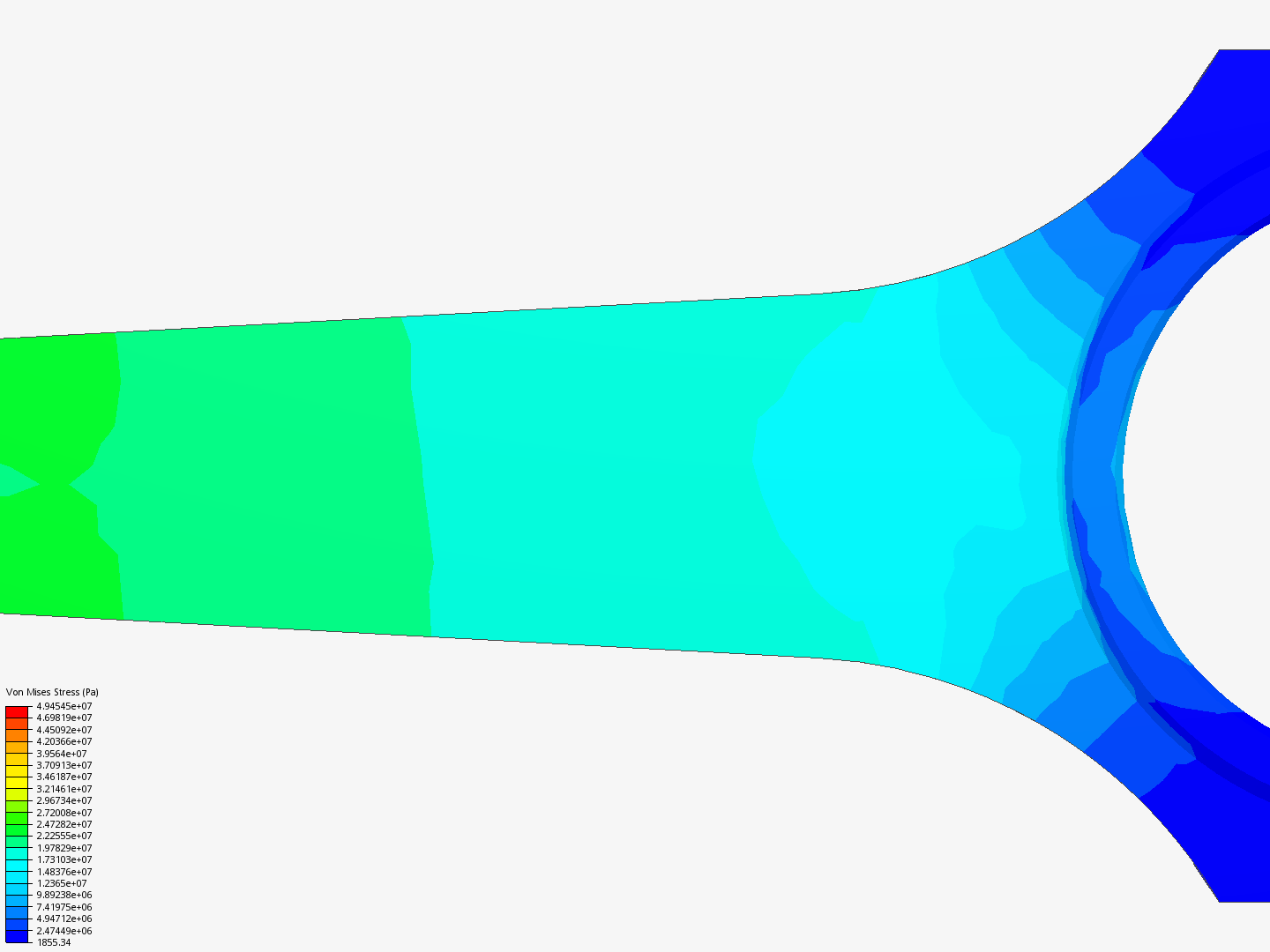 Connecting rod stress analysis image