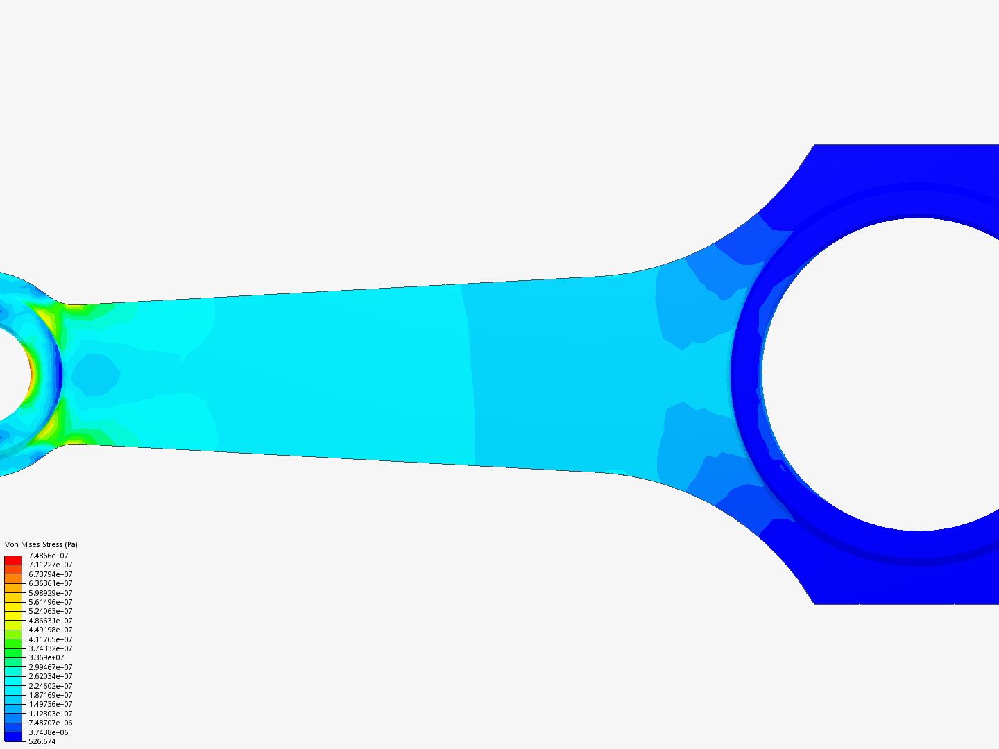 Tutorial 1: Connecting rod stress analysis image