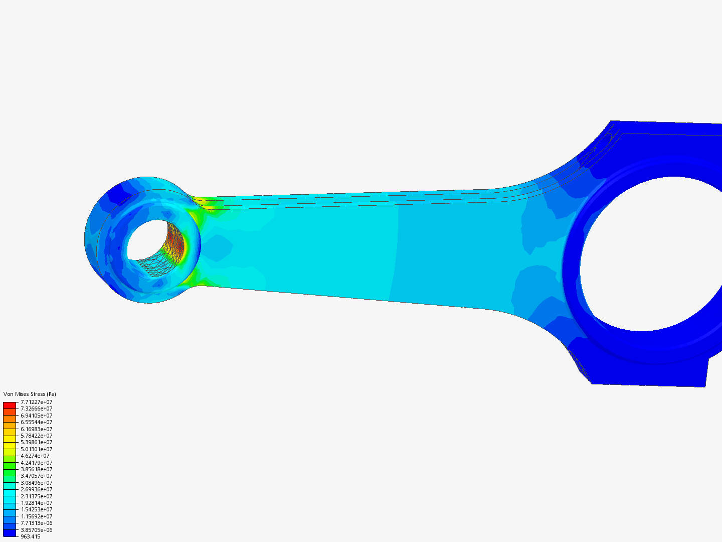 Tutorial 1: Connecting rod stress analysis image