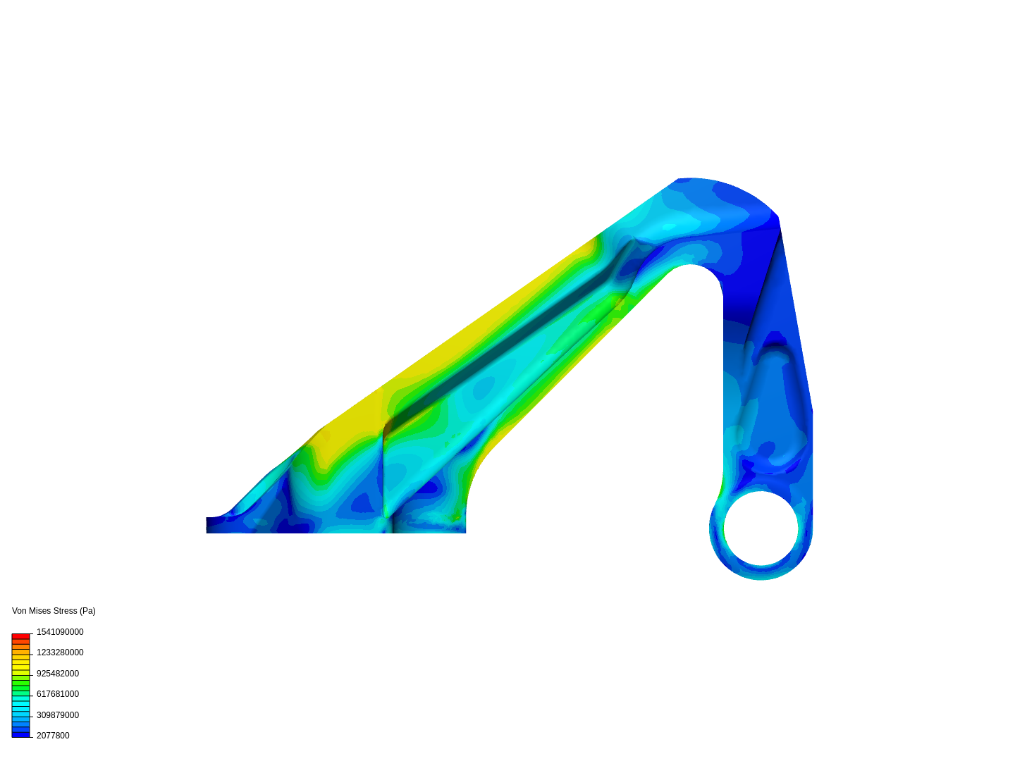 Bracket of jet engine image