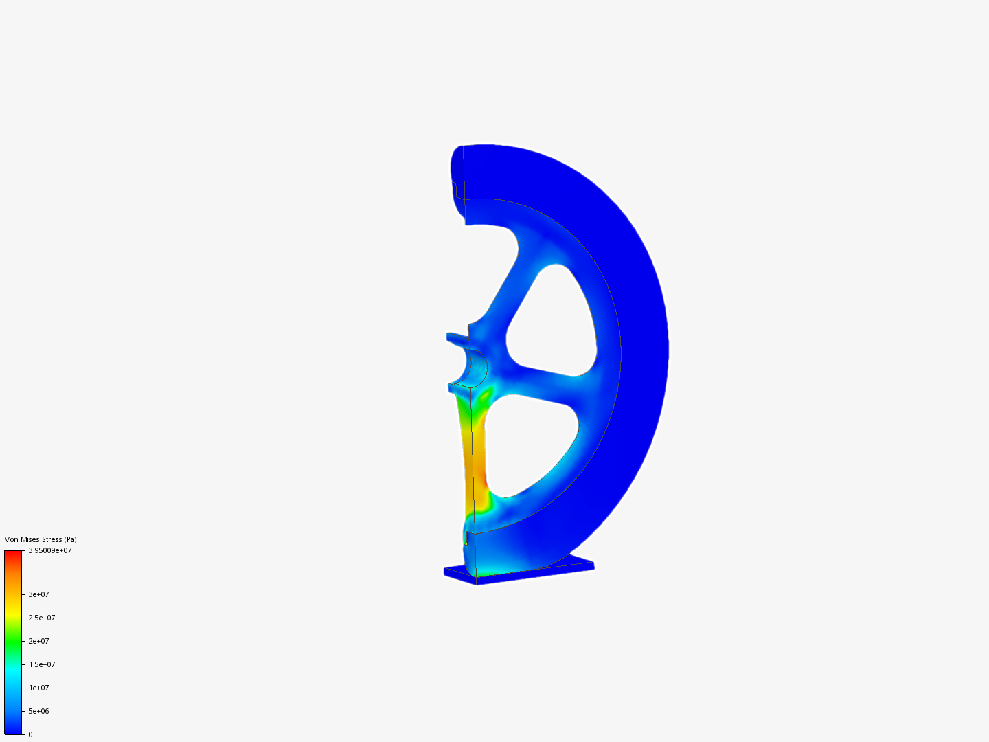 Tutorial: Nonlinear Analysis of a Wheel image