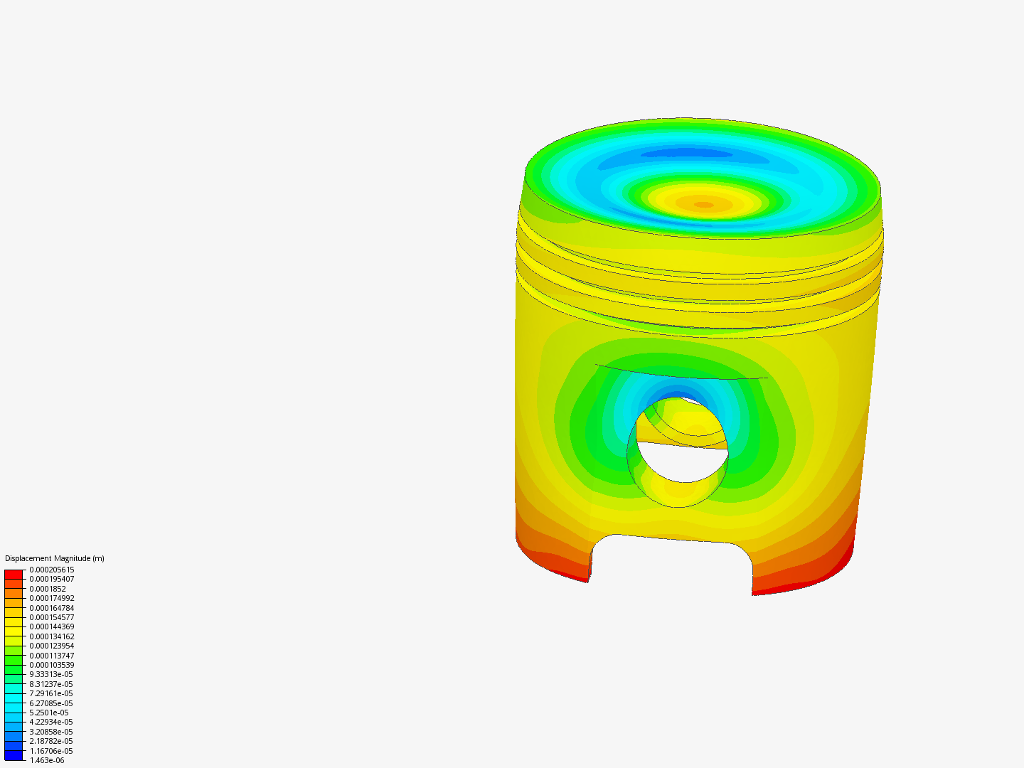 Advanced Tutorial: Thermomechanical Analysis of an Engine Piston image