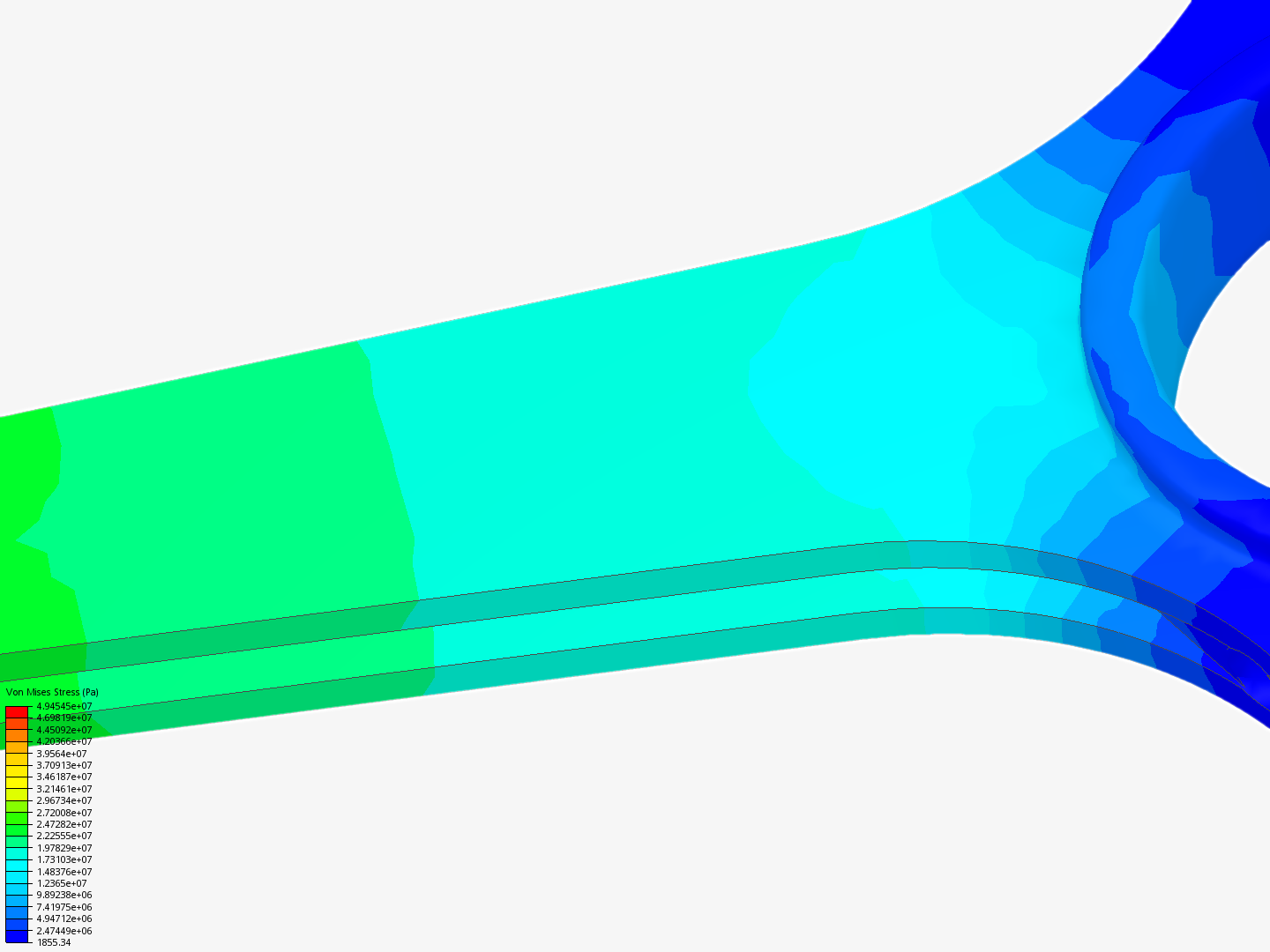 Connecting rod stress analysis image