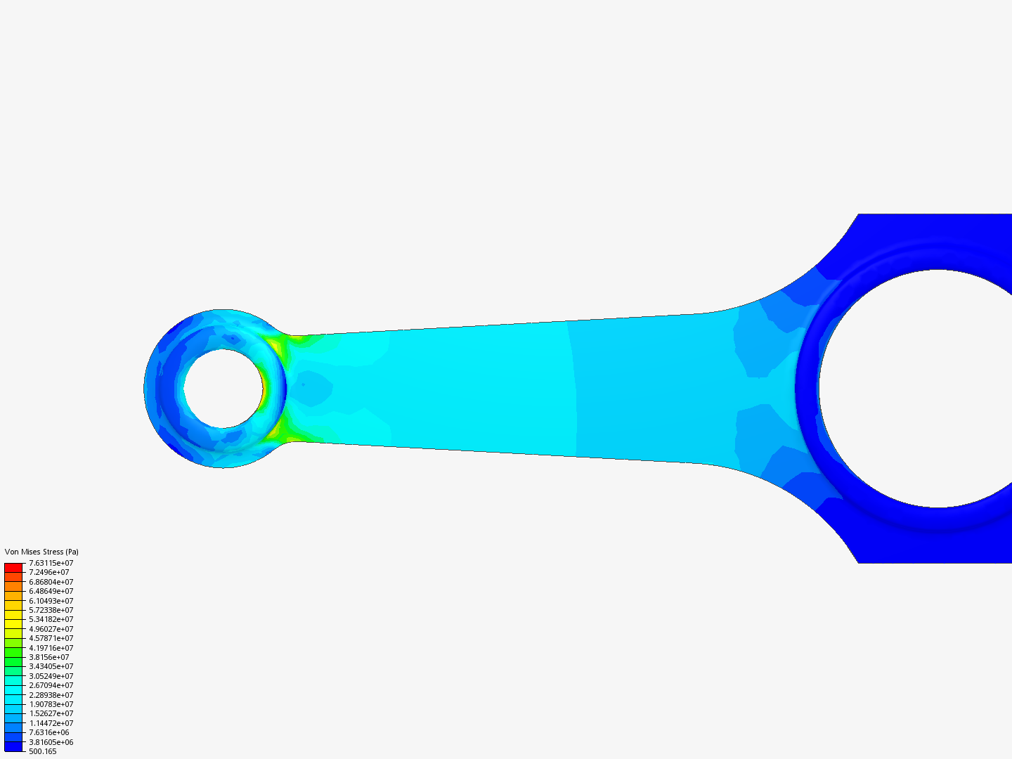 Tutorial 1: Connecting rod stress analysis image