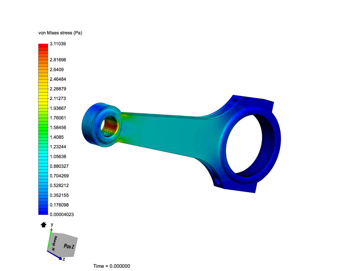 Tutorial 1: Connecting rod stress analysis image