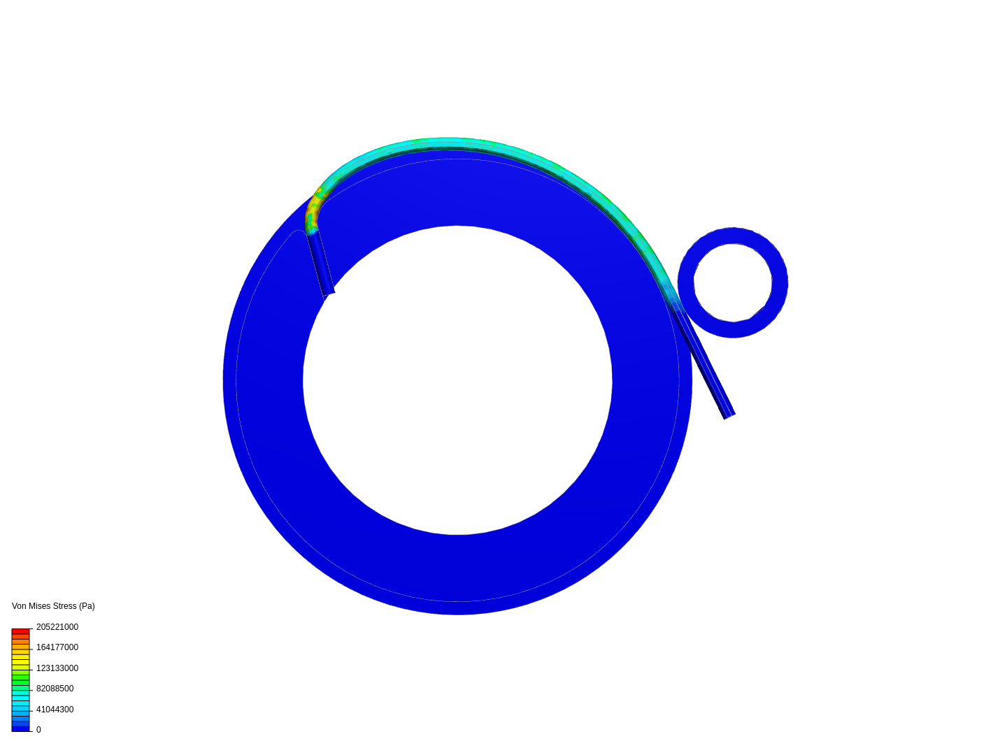 Copper wire bending analysis image